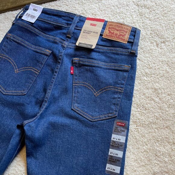 NWT Levi's 721 High Rise Skinny Women Jeans Size 27/30 - Picture 6 of 13